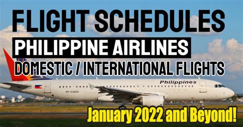 Philippine Airlines Flight Schedule 2022 .